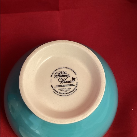 The Pioneer Woman Turquoise Floral Blossom Small Plate Bowl Mug - Picture 5 of 14